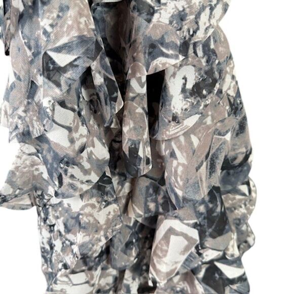 Princess Vera Wang Layered Ruffled Mini Skirt Lined Elastic Waist Size Large - Picture 2 of 10